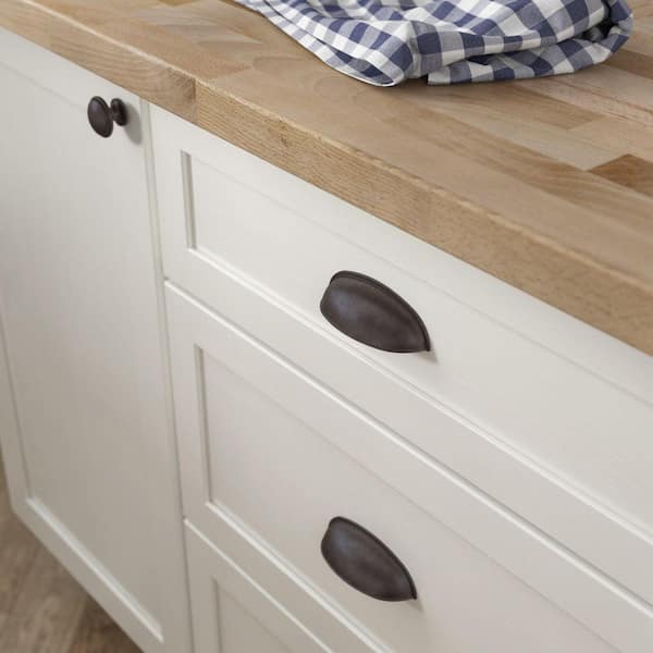 12-Pack Cup 2-1/2 or 3 in. (64/76 mm) Classic Deep Bronze Cabinet Drawer Cup Pulls