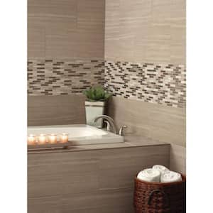 Diamante Brick 12 in. x 12 in. x 8 mm Multi Finish Glass/Stone Mesh-Mounted Multi-Surface Mosaic Tile (1 sq. ft.)