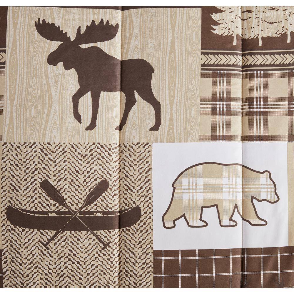 Canyon Trail Brown Microfiber Full Bedspread Set