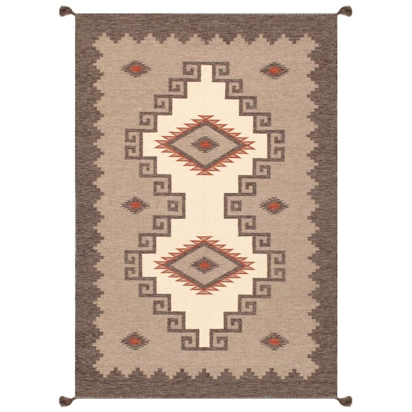 Pasargad Home Tuscany Style Light Brown/Mocha 9 ft. x 12 ft. Medatolian Wool Area Rug