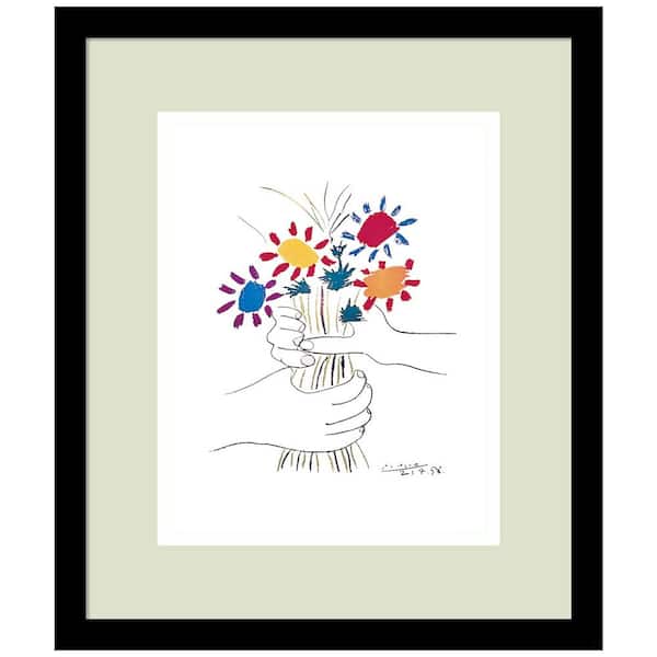 Amanti Art Fleurs by Pablo Picasso Framed Print Wall Art