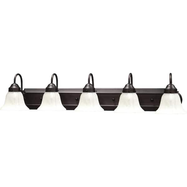 5-Light Antique Bronze Bath Light
