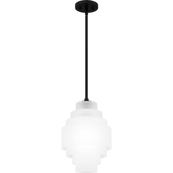 Quoizel Driscoll 1-Light Matte Black Pendant Light