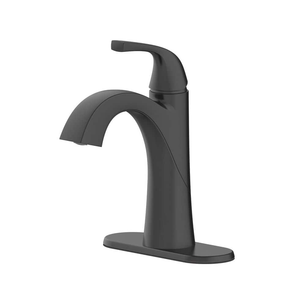 Glacier Bay Atterbury Single-Handle Single Hole High-Arc Bathroom ...