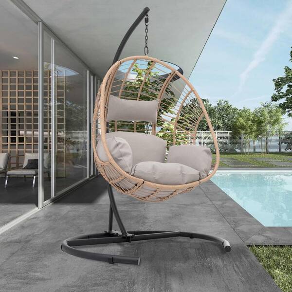 Natural wicker porch swing hotsell