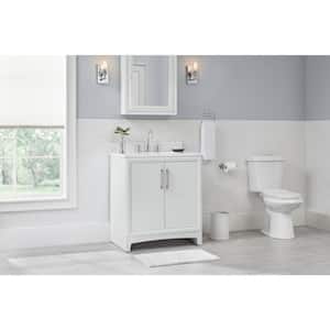 Hillcroft 30 in. W x 21.5 in. D x 34 in. H Bath Vanity Cabinet without Top in White