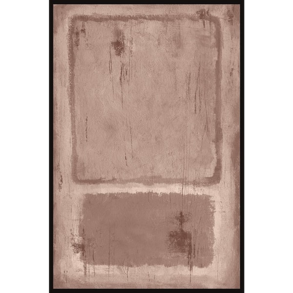 Unbranded "Unequal Division" by Marmont Hill Floater Framed Canvas Abstract Art Print 45 in. x 30 in.