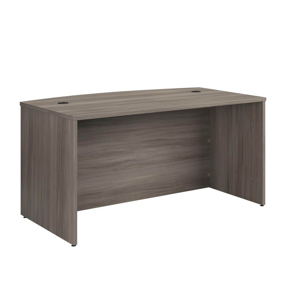 Hudson Elm 60'' Bowfront Executive Desk with Melamine Top