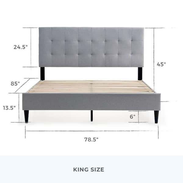 Brookside cara deals upholstered platform bed