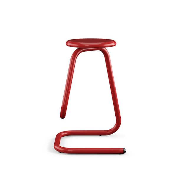 Paperclip70 26 in. Ketchup Metal Counter Stool