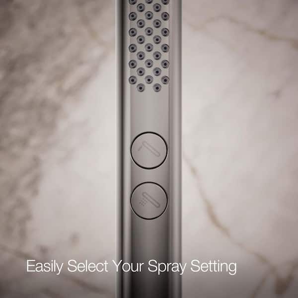 KOHLER Shift 2-Spray 1.1 in. Single Tub Wall Mount Handheld Shower