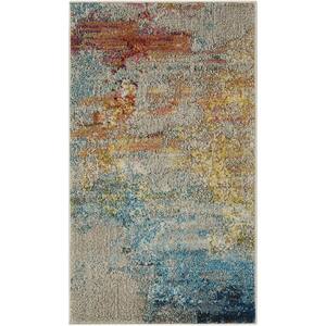 Sealife 2 ft. x 4 ft. Abstract Area Rug