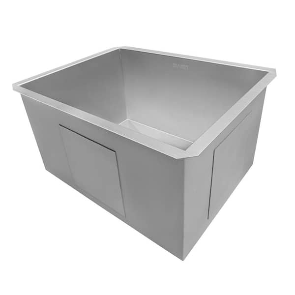 24” Undermount Stainless Steel Single Bowl Laundry Utility Kitchen