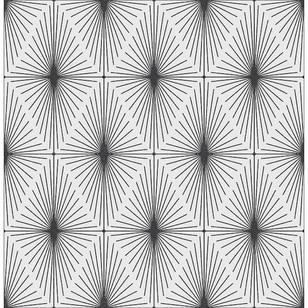 A-Street Prints Starlight Black Diamond Black Wallpaper Sample