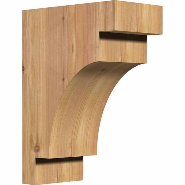 Ekena Millwork 5-1/2 in. x 10 in. x 14 in. Western Red Cedar Mediterranean Smooth Corbel