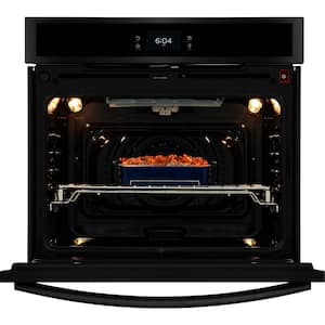 30 in. Single Electric Built-In Wall Oven with Total Convection in Smudge-Proof Black Stainless Steel