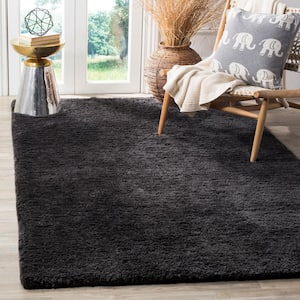 Sheep Shag Charcoal 2 ft. x 3 ft. Solid Area Rug