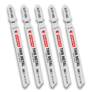 DIABLO 4 in. x 10 TPI HCS Fine Finish Blade (5-Pack) DJT101B5 - The Home  Depot