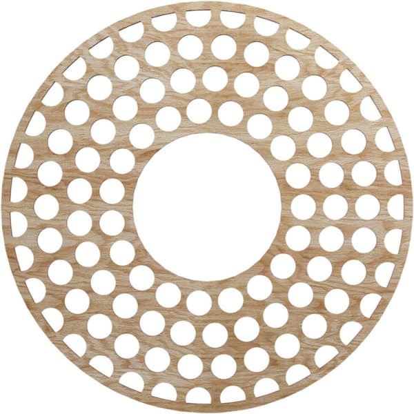 Ekena Millwork 0.25 in. x 8 in. x 22 in. Wood Medallion Moulding