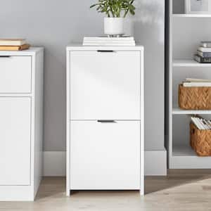 Bromley 2-Drawer White Engineered Wood Vertical File Cabinet (30 in. H x 15.5 in. W)