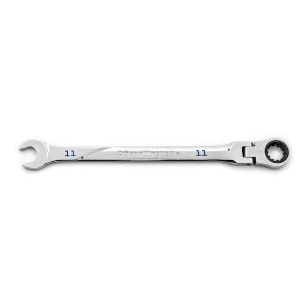 11 mm Metric 120XP Universal Spline XL Flex Head Combination Ratcheting Wrench