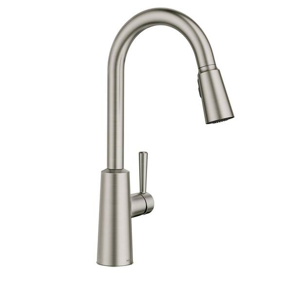MOEN Riley Single Handle Pull-Down Sprayer Kitchen Faucet with Reflex and Power Clean in Spot Resist Stainless
