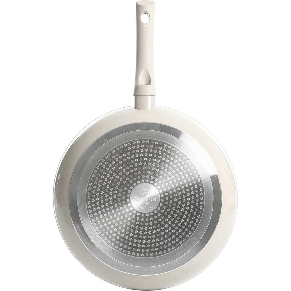 Linen White 7-Piece Aluminum Non-Stick Cookware Set