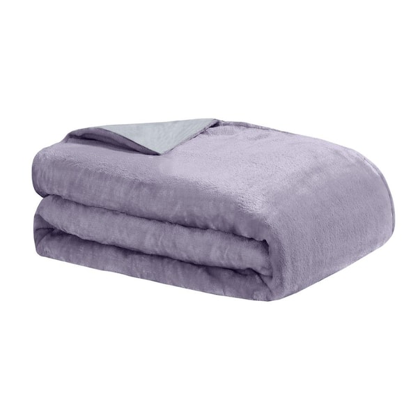 Crystal Reversible 15lbs Weighted Blanket with Removable Cover Lavender -  DreamLab