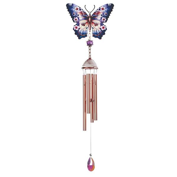 23Long Butterfly-Flower Wind Chime