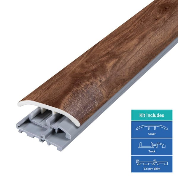 Copper 0.31 in. T x 2 in. W x 78.7 in. L Vinyl 4-in-1 Molding
