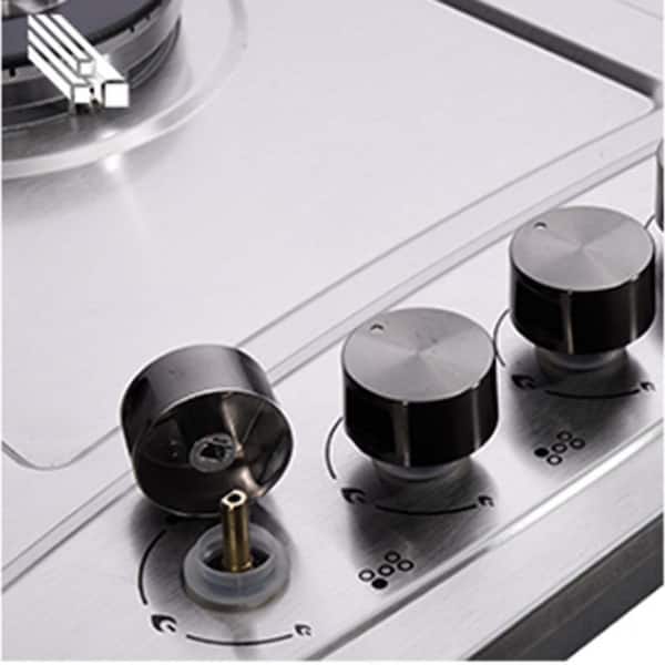 30 in. 5-Burners Recessed Gas Cooktop in Stainless Steel with 