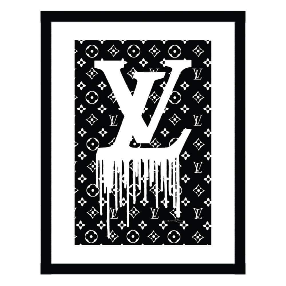 Fashion Designer Drip Logo by Fairchild Paris 1-Piece Framed Graphic Print Abstract Poster Art Print 18 in. x 14 in. price history on PriceWatchPro