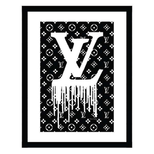 VENICE BEACH Collections Fashion Designer Drip Logo by Fairchild Paris 1-Piece Framed Graphic Print Abstract Poster Art Print 18 in. x 14 in.