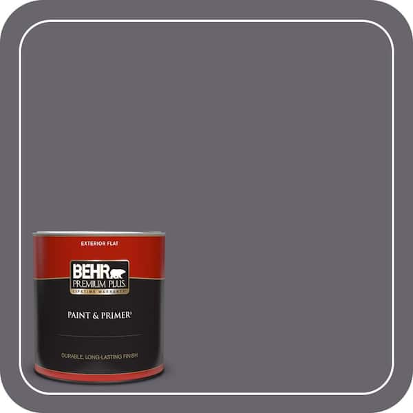 BEHR PREMIUM PLUS 1 qt. #N550-6 Alter Ego Flat Exterior Paint & Primer