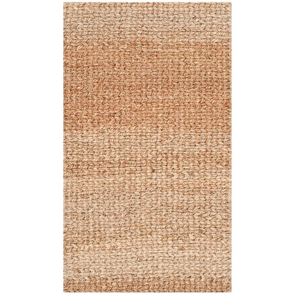 Natural Fiber Beige Doormat 2 ft. x 4 ft. Solid Area Rug