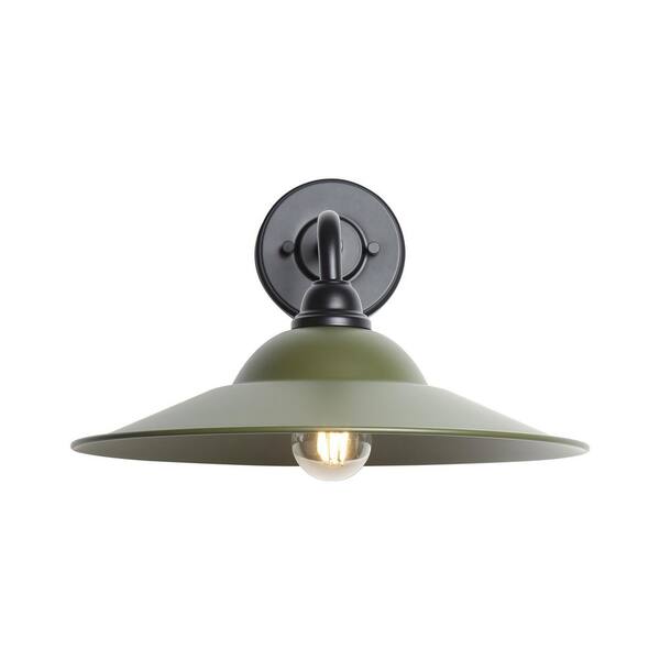 Golden Lighting - Croma 15 in. Matte Black Outdoor Hardwired Wall Sconce with No Bulbs Included
