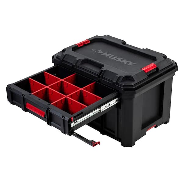 Husky - Build-Out 22 in. Modular Tool Storage 2-Drawer Tool Box