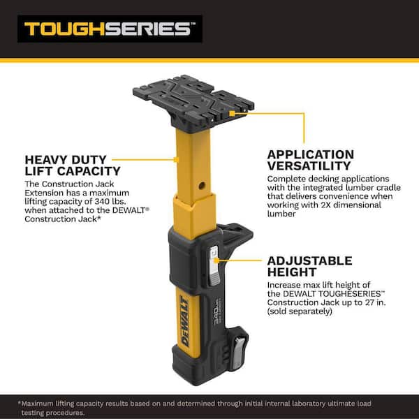 DEWALT Construction Jack Extension DWHT83554 - The Home Depot