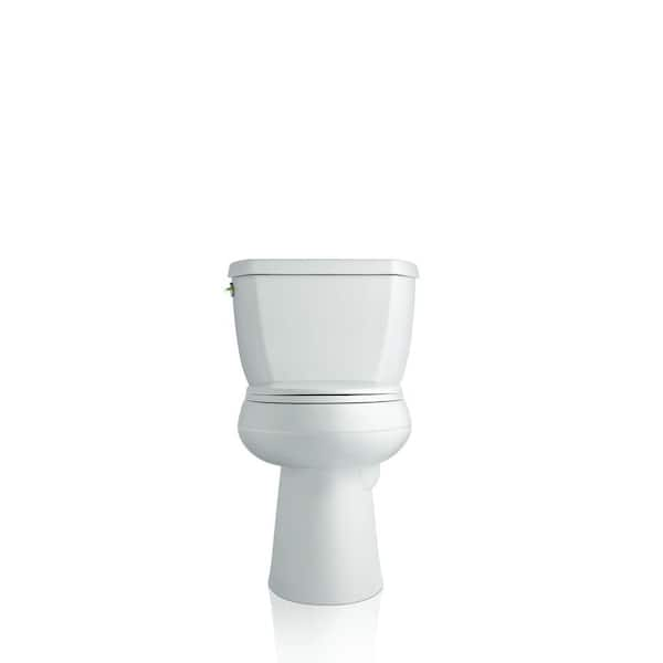 KOHLER Highline Complete Solution 2-Piece 1.1 or 1.6 GPF Dual Flush Elongated  Toilet in White, Seat Included K-45979-0 - The Home Depot