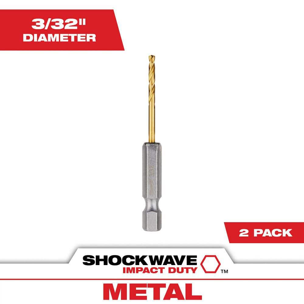 Milwaukee SHOCKWAVE 3/32 in. Titanium Drill Bit 48-89-4603 - The