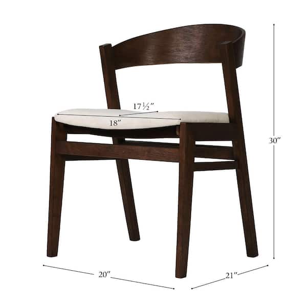 NewRidge Home Goods Zia Black Wood Dining Chair with Upholstered