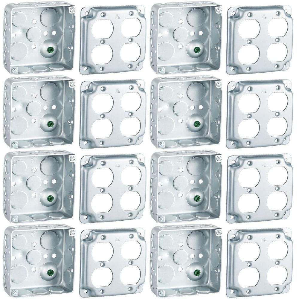 4 in. x 4 in. Electrical Junction Box with Cover, Electrical Metal Outlet Box price history on PriceWatchPro