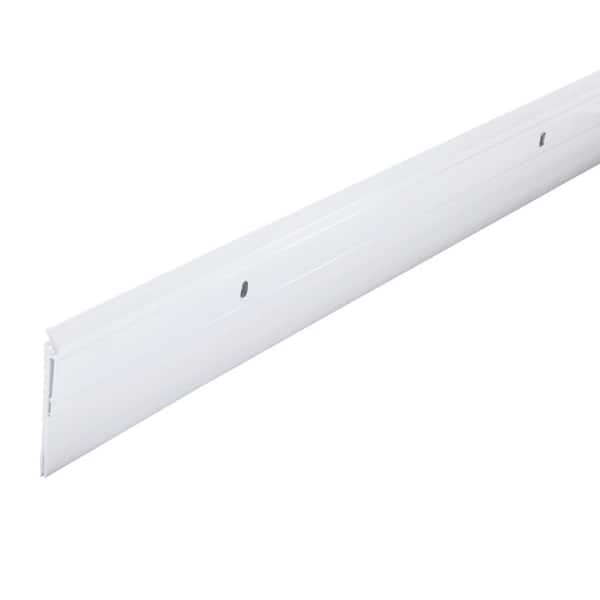 36 in. White Aluminum and Vinyl Heavy-duty Deny Screw-on Door Sweep