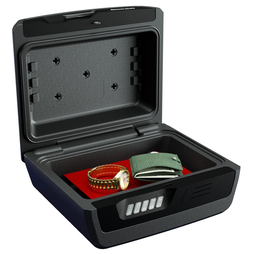 Small Black Digital Waterproof Fire-Resistant Safe