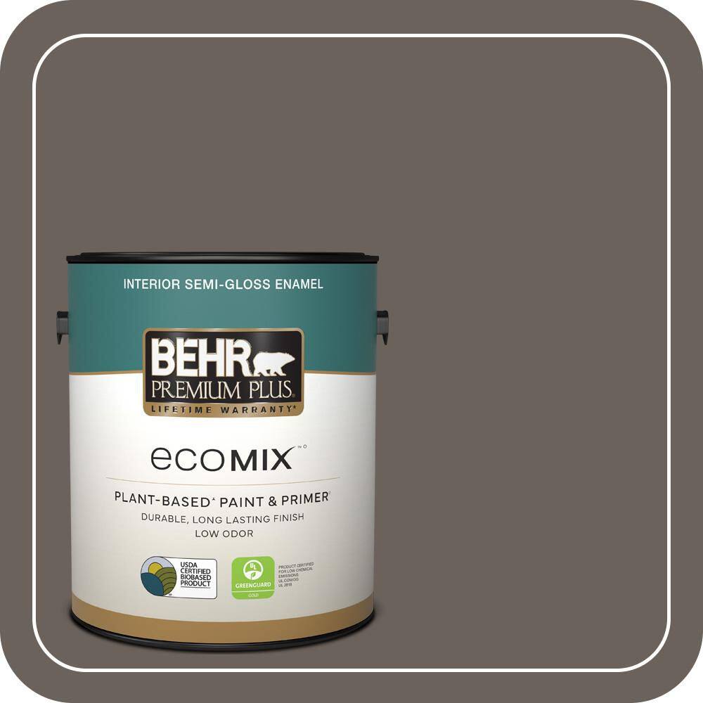 1 gal. #T11-8 Back Stage Semi-Gloss Enamel EcoMix Plant-Based Interior Paint & Primer price history on PriceWatchPro