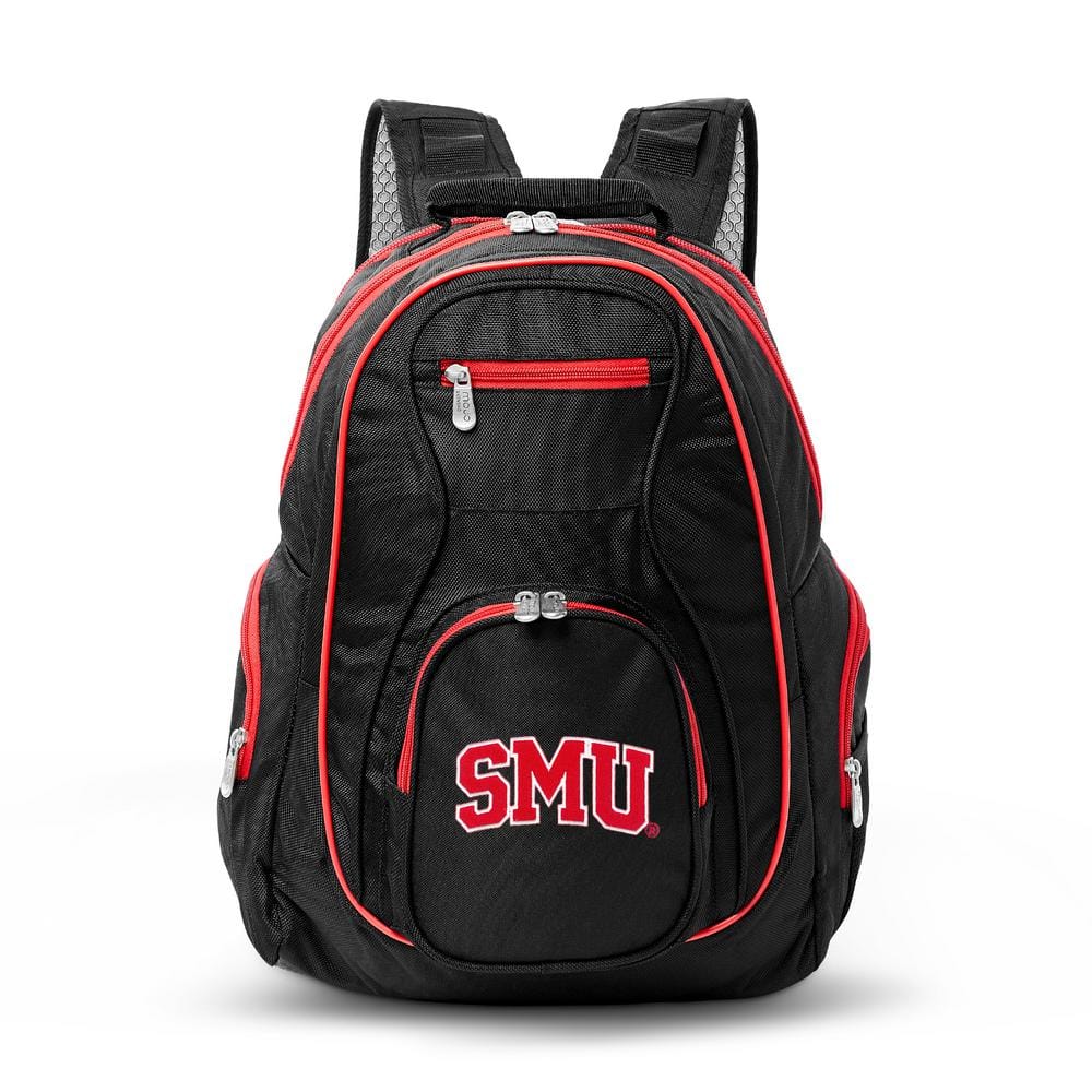 Ucmo Backpack Denco NCAA Southern Methodist Mustangs 19 in. Black Trim Color Laptop ...
