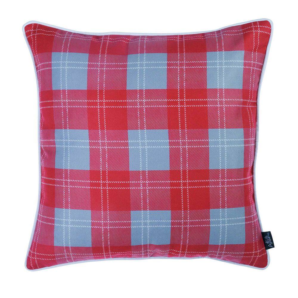Festive Red and White Christmas Throw Pillow Set, 18" x 18"