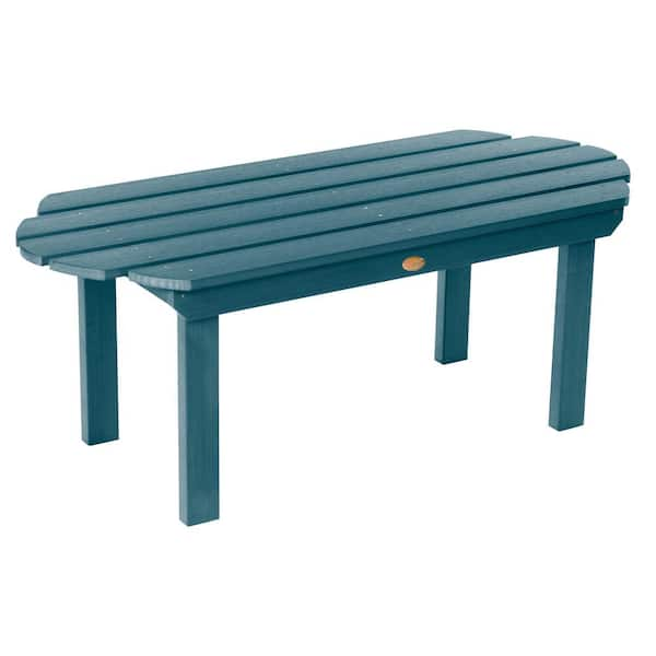 Highwood Classic Westport Nantucket Blue Recycled Plastic Outdoor Coffee Table