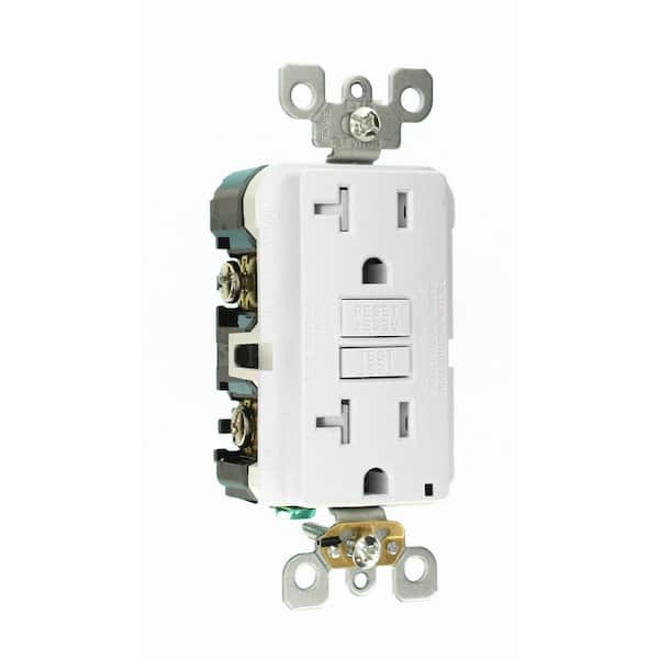 Leviton 20A SmartLockPro GFCI Outlet - Self-Test Tamper Resistant Industrial Grade