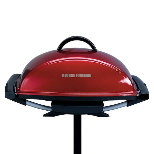 George Foreman Indoor Outdoor Grill-Watt Silver Electric Grill in the Electric  Grills department at